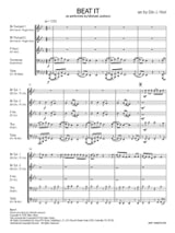 Beat it - Quintette de Cuivres - Michael Jackson - Partition